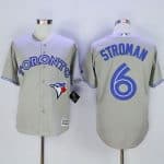 Blue Jays #6 Marcus Stroman Grey New Cool Base Stitched Jersey