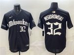 Milwaukee Brewers #32 Jacob Misiorowski Black 'Gothic 414 Shadows Edition' Vapor Premier Limited Stitched Jersey