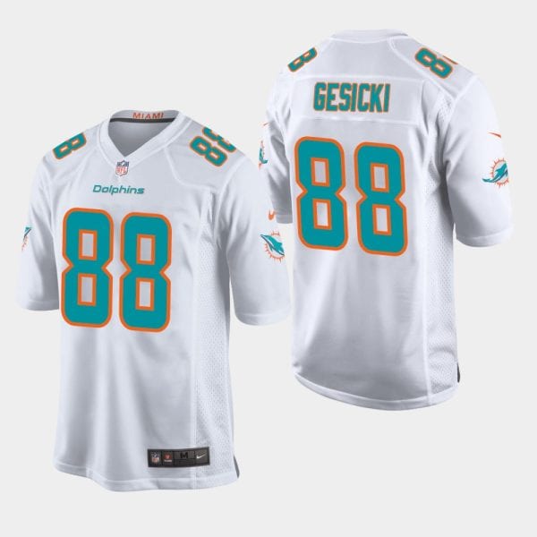 Miami Dolphins #88 Mike Gesicki White Stitched Jersey