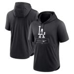 Los Angeles Dodgers Black Short Sleeve Pullover Hoodie