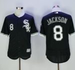 White Sox #8 Bo Jackson Black Flexbase Authentic Collection Stitched Jersey