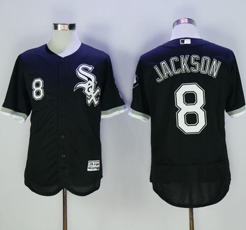 White Sox #8 Bo Jackson Black Flexbase Authentic Collection Stitched Jersey