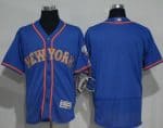 Mets Blank Blue(Grey NO.) Flexbase Authentic Collection Stitched Jersey