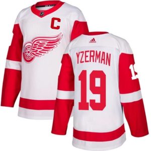 Detroit Red Wings #19 Steve Yzerman White Stitched Jersey