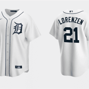 Detroit Tigers #21 Michael Lorenzen White Cool Base Stitched Jersey