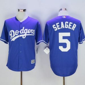 Dodgers #5 Corey Seager Blue New Cool Base Stitched Jersey
