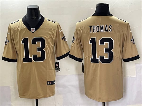 New Orleans Saints #13 Michael Thomas Gold Alternate Vapor Limited Football Stitched Jersey