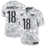Washington Commanders #18 Marcus Mariota Arctic Camo 2024 F.U.S.E. Salute To Service Limited Stitched Jersey