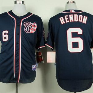 Nationals #6 Anthony Rendon Navy Blue Cool Base Stitched Jersey