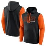 Cincinnati Bengals Black Orange Outline Pullover Hoodie