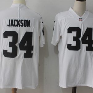 Raiders #34 Bo Jackson White Stitched Vapor Untouchable Limited Nike Jersey