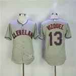 Cleveland Indians #13 Omar Vizquel Gray Flexbase Stitched Jersey