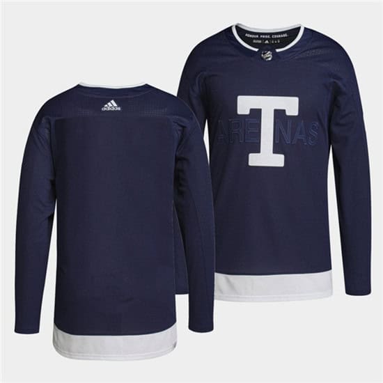 Toronto Maple Leafs Blank 2022 Heritage Classic Navy Stitched Jersey