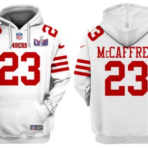 San Francisco 49ers Custom White Super Bowl LVIII Alternate Pullover Hoodie