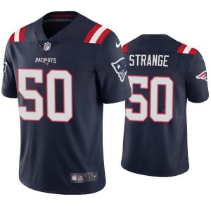New England Patriots #50 Cole Strange Navy Vapor Untouchable Limited Stitched Jersey