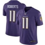 Baltimore Ravens #11 Seth Roberts Purple 100th Season Limited Stitched Jersey