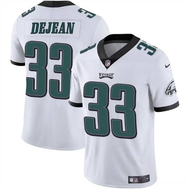 Philadelphia Eagles #33 Cooper DeJean White 2024 Draft Vapor Untouchable Limited Stitched Jersey