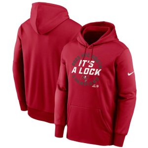 Tampa Bay Buccaneers Red 2023 NFC South Division Champions Locker Room Trophy Collection Pullover Hoodie