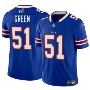 Buffalo Bills #51 Kendrick Green Blue 2025 F.U.S.E. Vapor Untouchable Limited Stitched Jersey