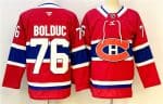 Montreal Canadiens #76 Zack Bolduc Red 2024-25 Stitched Jersey