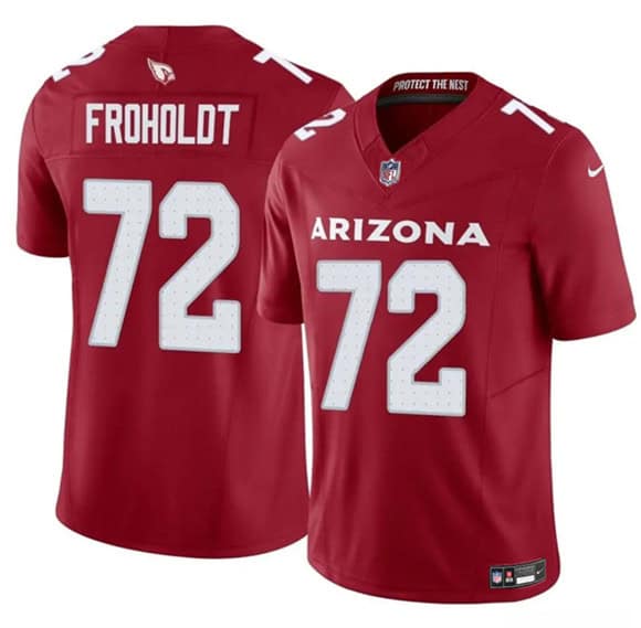 Arizona Cardinals #72 Hjalte Froholdt Red 2025 F.U.S.E. Vapor Untouchable Limited Stitched Jersey
