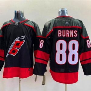 Carolina Hurricanes #88 Brent Burns Black Stitched Jersey