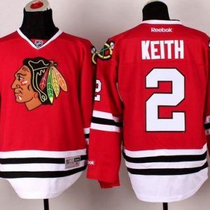 Blackhawks #2 Duncan Keith Stitched Red Jersey