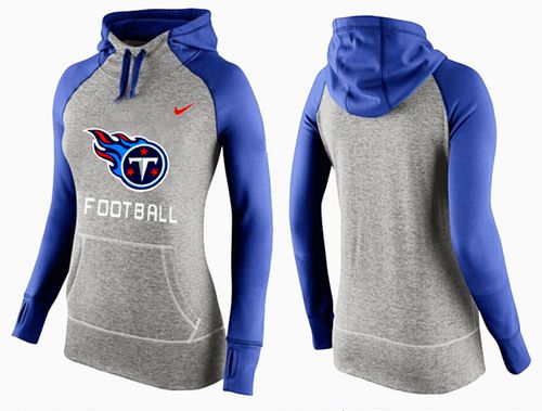 Nike Tennessee Titans Performance Hoodie Grey Blue_1