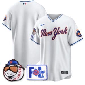 New York Mets Blank White 2025 Spring Training Stitched Jersey