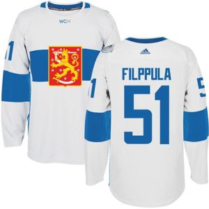 Team Finland #51 Valtteri Filppula White 2016 World Cup Stitched Jersey