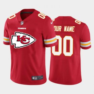 Kansas City Chiefs Customized Custom Red Team Big Logo Limited Stitched Jersey