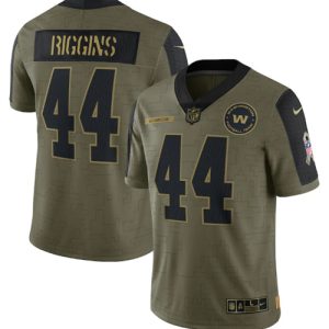 Washington Football Team #44 John Riggins 2021 Olive Salute To Service Limited Stitched Jersey