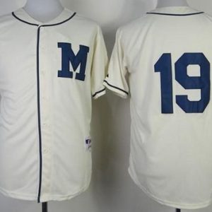 Brewers #19 Robin Yount Cream 1913 Turn Back The Clock Stitched Jersey
