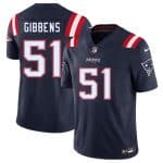 New England Patriots #51 Jack Gibbens Navy 2025 F.U.S.E. Vapor Limited Stitched Jersey