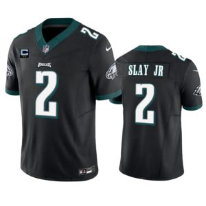 Philadelphia Eagles #2 Darius Slay JR Black 2023 F.U.S.E. With 2-Star C Patch Vapor Untouchable Limited Stitched Jersey