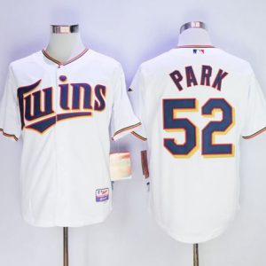Twins #52 Byung-Ho Park White Home Cool Base Stitched Jersey