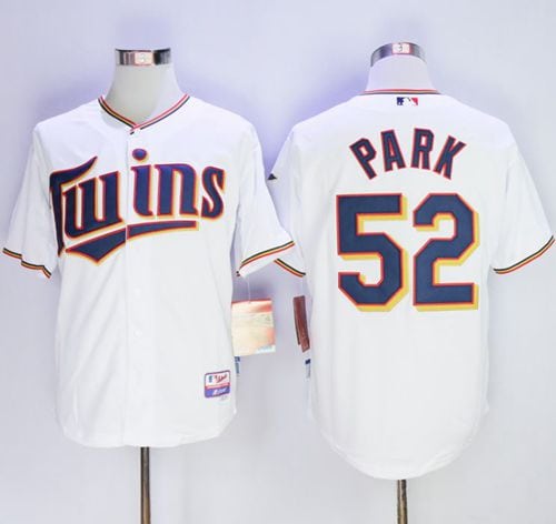 Twins #52 Byung-Ho Park White Home Cool Base Stitched Jersey