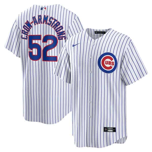 Chicago Cubs #52 Pete Crow-Armstrong White Home Stitched Jersey