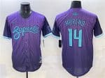 Arizona Diamondbacks #14 Gabriel Moreno Purple 2025 City Connect Limited Stitched Jersey