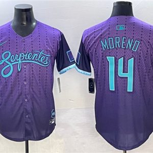 Arizona Diamondbacks #14 Gabriel Moreno Purple 2025 City Connect Limited Stitched Jersey