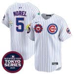 Chicago Cubs #5 Christopher Morel White 2025 Tokyo Series Limited Stitched Jersey