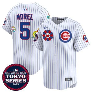 Chicago Cubs #5 Christopher Morel White 2025 Tokyo Series Limited Stitched Jersey