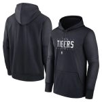 Detroit Tigers Navy Pregame Performance Pullover Hoodie