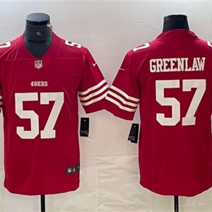 San Francisco 49ers #57 Dre Greenlaw Red Vapor Untouchable Limited Stitched Jersey