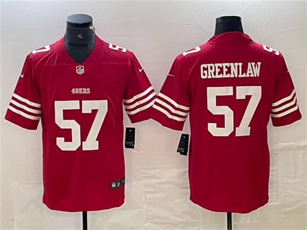 San Francisco 49ers #57 Dre Greenlaw Red Vapor Untouchable Limited Stitched Jersey