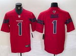 Houston Texans #1 Stefon Diggs Red Vapor Untouchable Stitched Football Jersey