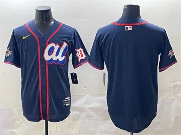 American League Detroit Tigers Blank Navy 2025 All-Star Edition Limited Stitched Jersey