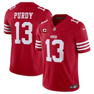 San Francisco 49ers #13 Brock Purdy Red 2024 F.U.S.E. With 2-Star C Patch Vapor Untouchable Limited Stitched Jersey