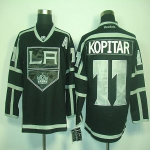 Kings #11 Anze Kopitar Black Ice Stitched Jersey