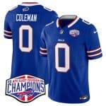 Buffalo Bills #0 Keon Coleman Royal 2024-25 F.U.S.E. AFC East Division Champions Patch Limited Stitched Jersey